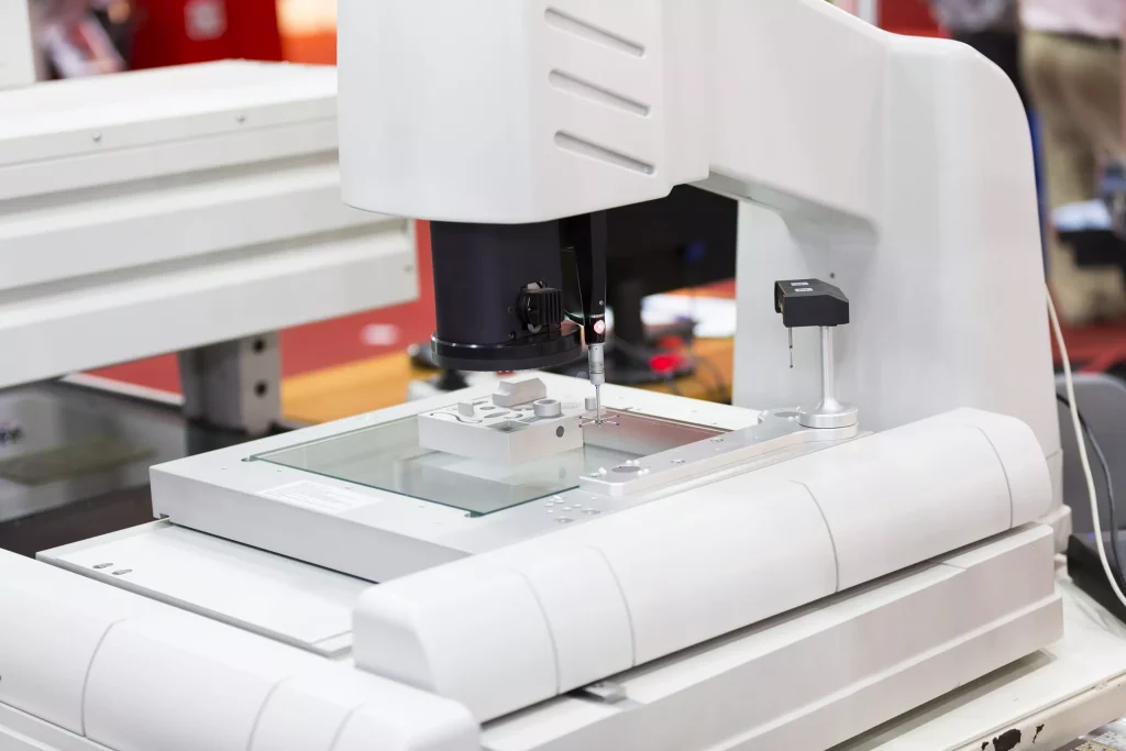 Quality Assurance 3 CNC machining parts projector inspection