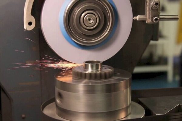 CNC Grinding: Definition, Types, Applications & Machine Overview 3 Engineers performing CNC grinding on aerospace components for an aircraft, ensuring high precision and tight tolerances.