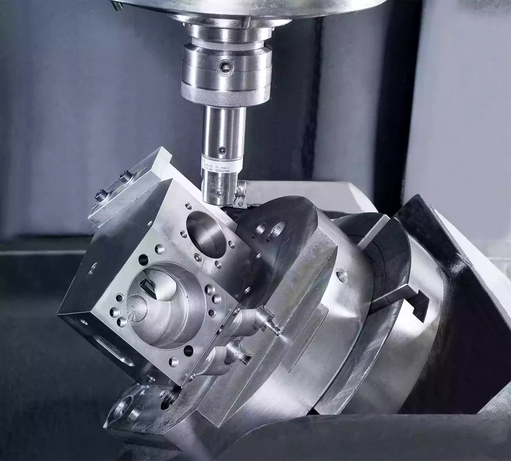 Multi axis CNC machining of stainless steel parts with complex designs for precision equipment 1024x925 1