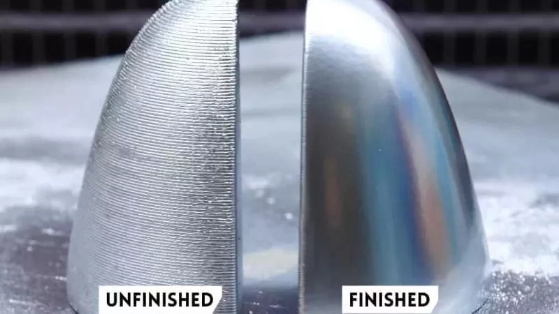 High Appearance Requirements in CNC Precision Machining Finished Parts 1 A close-up view of a precision CNC machined aluminum component with a smooth polished surface, clean edges, and premium metallic finish on a white background.